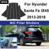 Per Hyundai Santa Fe IX45 2013-2018 Copri Montante B C Finestrino Adesivi Decorativi Colonne Portiera Accessori Esterni Decorativi