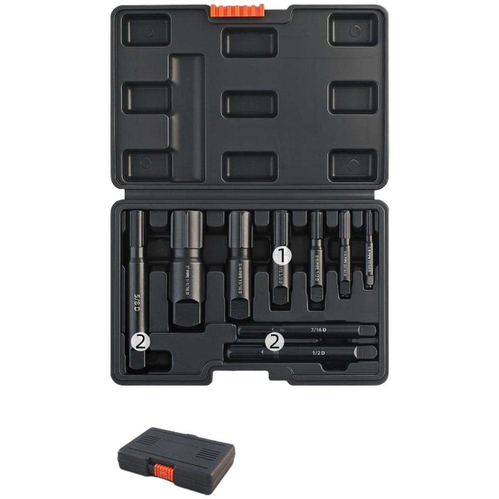 

9pcs Pipe Tube Broken Screw Bolt Remover Set Square Drive Broken Screw Extractor For 1/8 To 1 Plumbing Repair Tool China Mainland