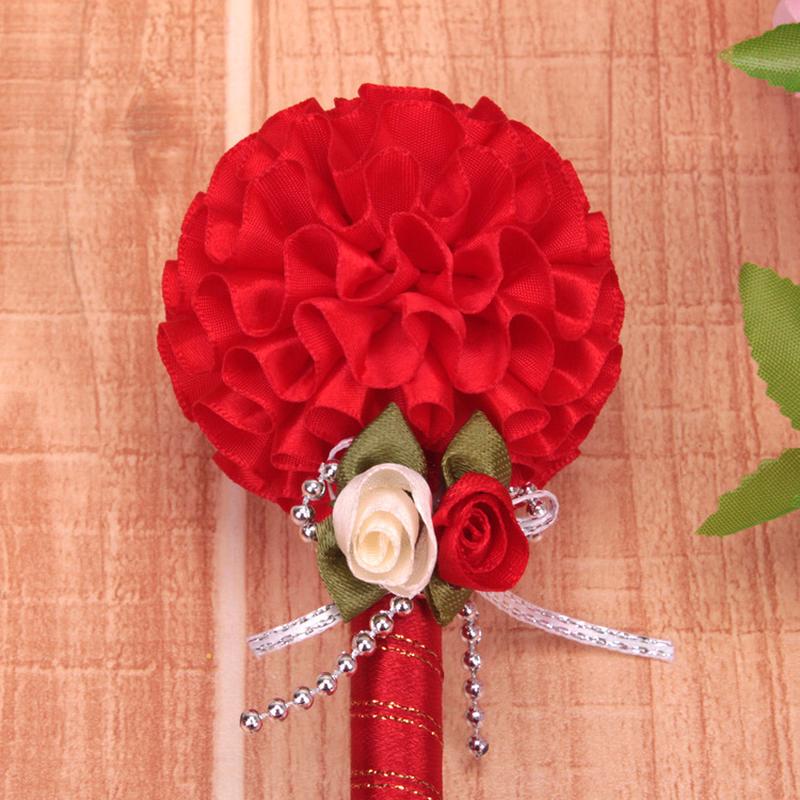 1PC Creative Coloful Flower Bow Bonny Ballpoint Pen Fresh Long Stick Sign Pen For Wedding Gift