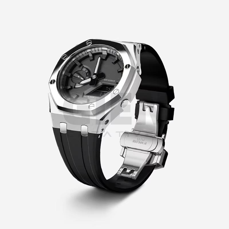 GA2100 Mod Kit Steel Case Strap For Casio G-SHOCK GA-2100 GA-2110 GA-B2100 Modified Metal Watch Bezel Watchband Set Accessories