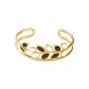 Fashion Magazine Style Stainless Steel Open Bracelet Hollow Dropping Oil Jewelry Accessory New Arrival