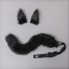 1 Set Faux Fox Tail Real-looking Comfortable To Wear Role-playing Props Soft Touch Cosplay Fox Tail Ears for Carnival Gift