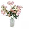 Artificial Jasmine Flowers 5 Branches 20 Blossoms Silk Flower Bouquet For Weddings Decor Photography Props And Office Decoration