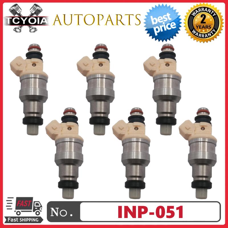 

6Pcs/lot Fuel Injectors INP-051 MD111421 B210H For MITSUBISHI ECLIPSE / GALANT / MIGHTY MAX / MIRAGE / MONTERO / SIGMA 3.0 V6