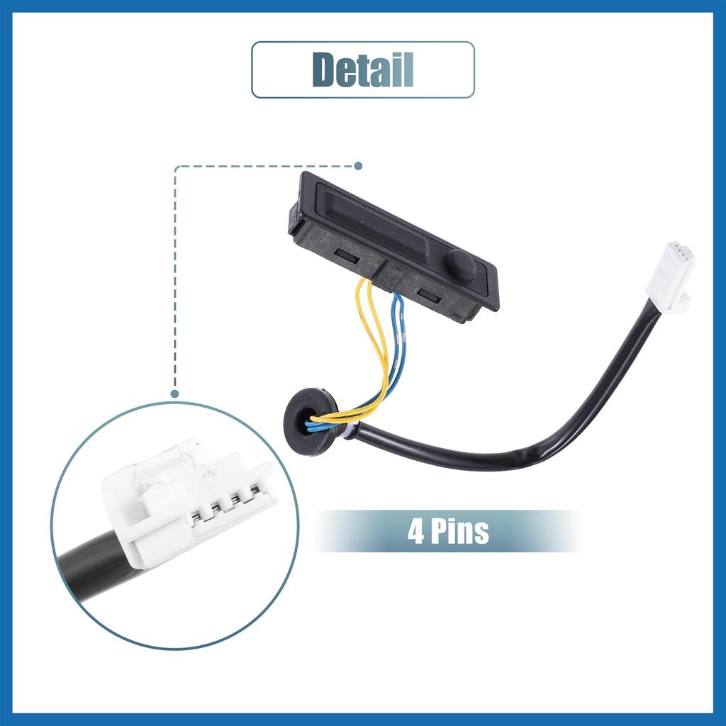 Rear Trunk Lid Release Tailgate Opening Switch Replacement for Nissan Murano 3.5L 2009-2014 for Nissan Quest 3.5 2011-2017 25380-1AA0A Item