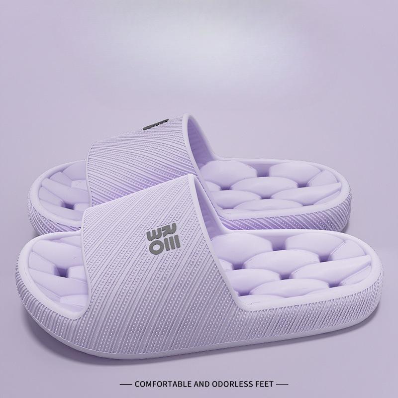 Unisex's Slipper Summer Bathroom Shower Slipper for Couples, Lightweight Comfortable Simple Style Breathable Home Slipper