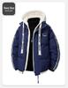 2025 Autumn/Winter Stylish Thick Warm Hooded Cotton Jacket - Wear-Resistant Loose Fit for Couples