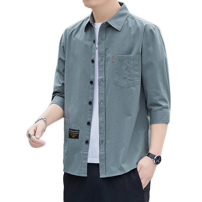 Herren Freizeit Leicht Ärmelvielfalt Arbeitshemd