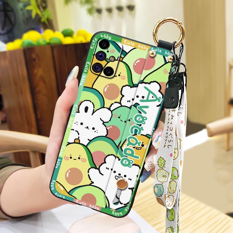 Anti-knock Protective Phone Case For Samsung Galaxy M31S/SM-M317F/M315F Fashion Design Durable Lanyard Back Cover Cute