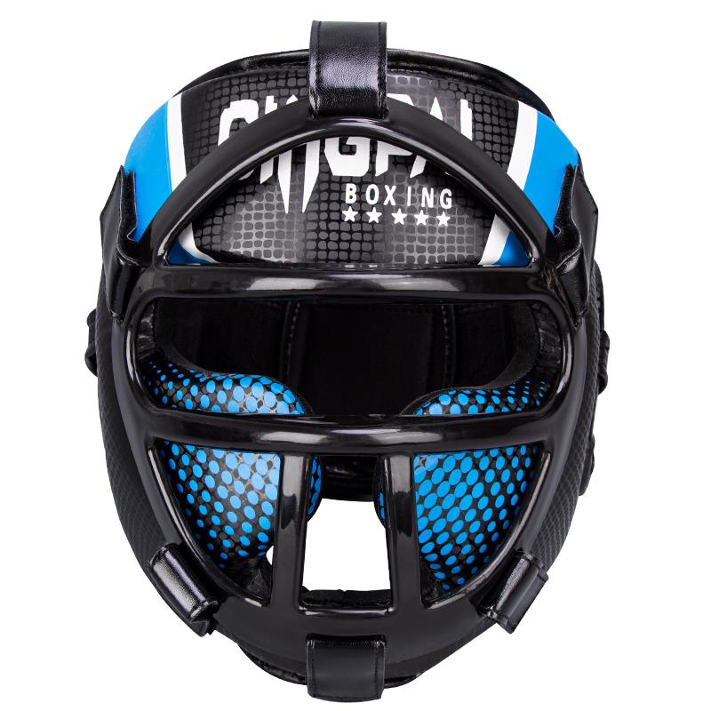 Muay Thai Martial Taekwondo W/mask Kids/adults Headgear Muay Sparring Equipment Protector New Training Head Arts Boxing Helmet L