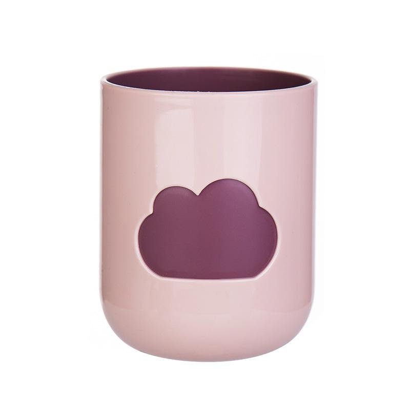 

4-цветные стаканчики для зубных щеток с рисунком облаков, портативные аксессуары для ванной комнаты, пластиковые креативные утолщенные стаканчики для хранения принадлежностей для мытья полости рта