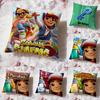 Subway Surfers Cushion Cover Premium Comfort Reversible Pillow Cove -Two In One Design for Any Room & Car Interior