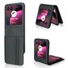 For Motorola Razr 40 Ultra 5G Card Holder Phone Case Carbon Fiber Texture PU Leather+PC Cover
