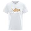 Ew People Funny Vomiting Cat TShirt Unisex Hip Hop Quality Clothing Fashion Oversized Tshirts Cotton Tops Tee Loose Tshirt 80512