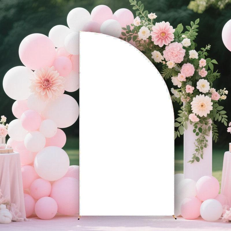 Bogenhintergrundbezug, Doppelseitiger Spandex-Spannbezug, Hochelastischer Halbmond-Bogenbezug, Fotostudio-Hintergrund