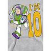Toy Story Childrens/Kids IÂ´m 10 Buzz Lightyear Heather Birthday Pullover Hoodie