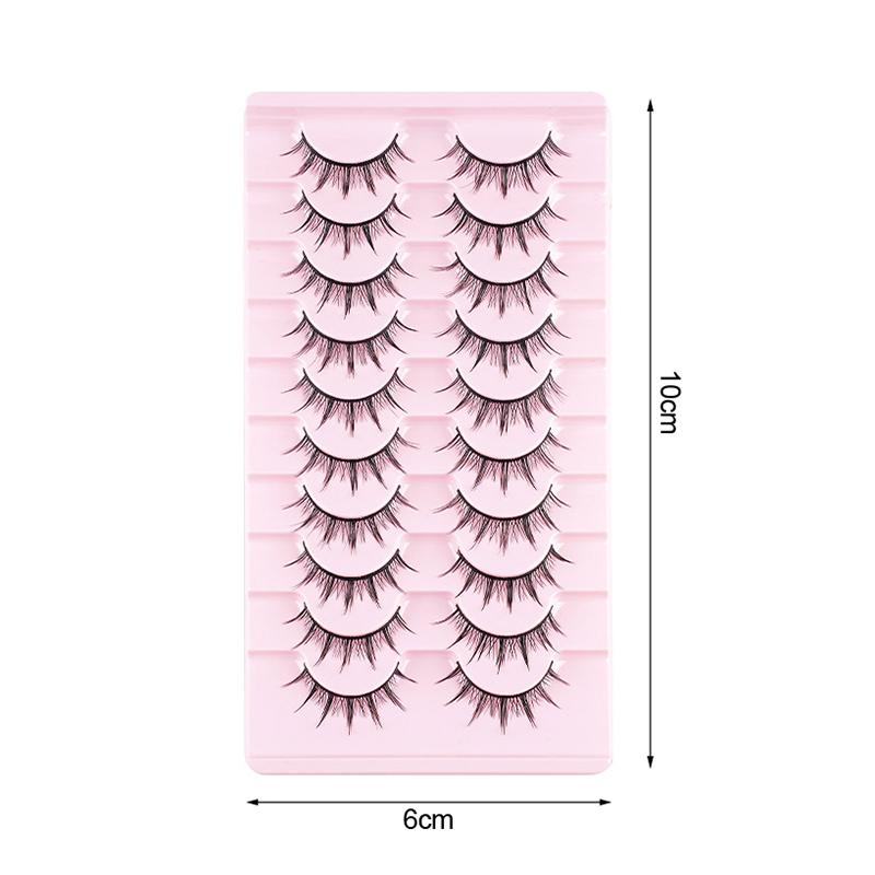 10 Pairs 5 Pairs Of Hard Stem False Eyelashes Mom Feeling Comic Devil False Eyelashes Hard Stem False Eyelashes