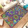 Bohemian Mandala Carpet Floral Geometric Pattern Soft Non Slip Bathroom Rug for Entryway Hallway Home Decor Mat