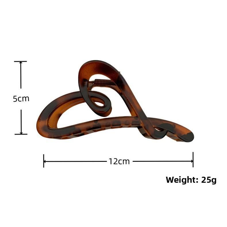 Love Grab Clip Women's High-end Temperament Shark Clip Hairpin Back Head Clip Headgear Simple Hairpin Spring