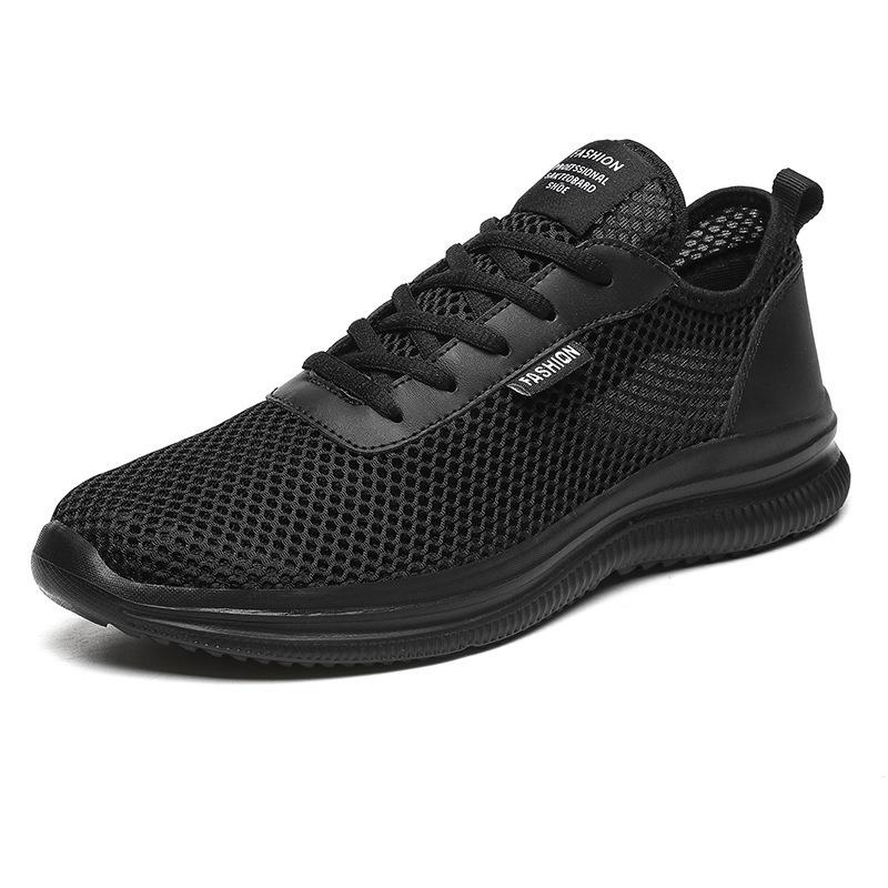 Summer Large Size Men's Shoes Lightweight Breathable Sports Shoes Hollow Mesh Running Shoes Casual Mesh Shoes Outdoor Walking Shoes