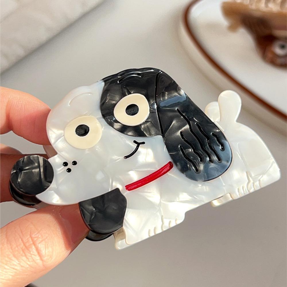Headwear Cartoon Animal Hair Clip Korean Style Geometry Shark Clip Funny Puppy Hair Claw Female