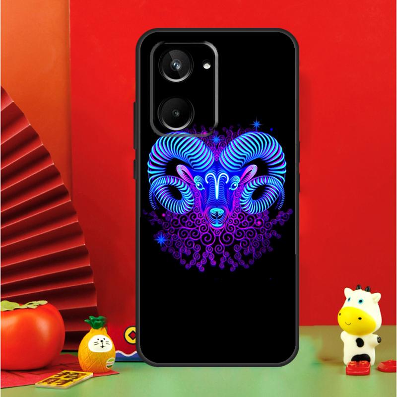 Neon Zodiac Signs For Realme 15 Pro GT7 GT6 10 11 12 13 14 Pro Plus C65 C67 C63 C61 C51 C53 C35 C75 C55 Case