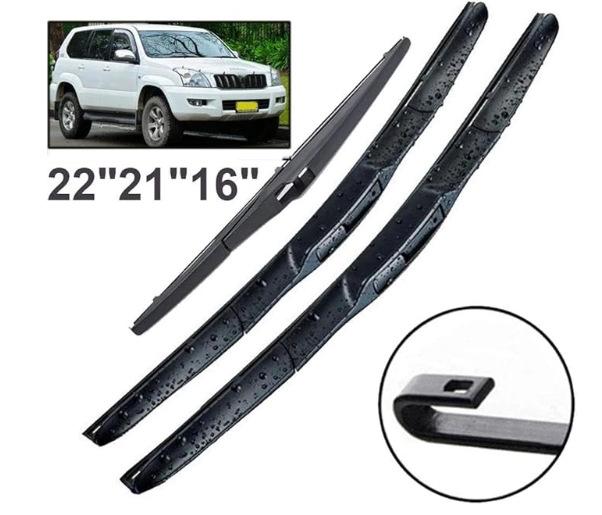 

Підходить для Toyota Land Cruiser Prado 120 J120 2002-2009 22 + 21 + 16 Двірники Cruiser Prado 120 J120 2002-2009 22 + 21 + 16