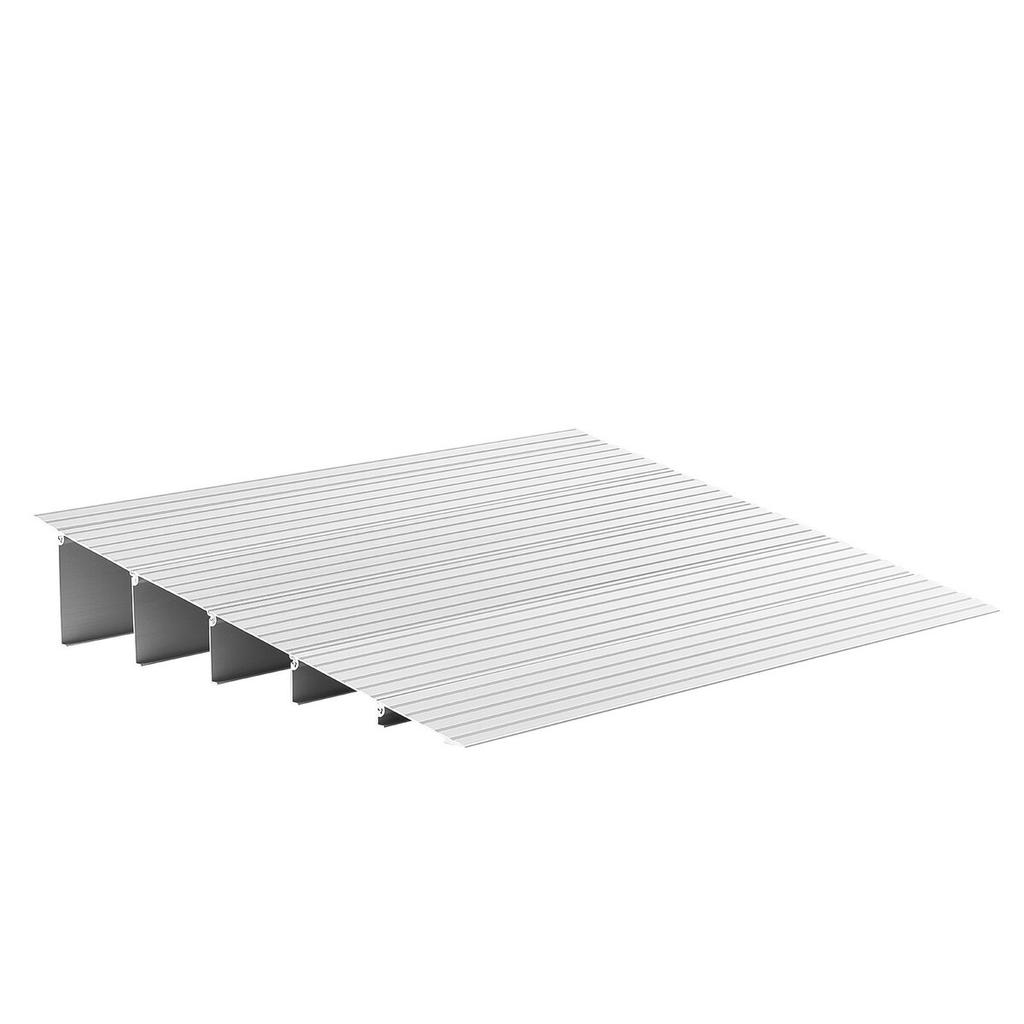 Door Threshold Ramp, 138 mm Rise, Aluminum Alloy Threshold Ramp Rated 363 kg Load Capacity, Handicap Ramps for Home Steps for Wheelchair, Scooters,