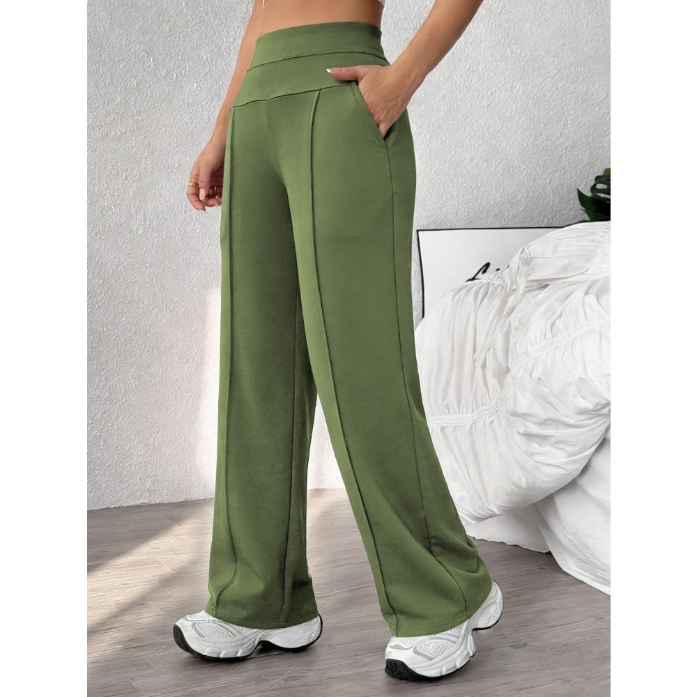 Straight Leg Sports Pants for Women, New Loose Quick Drying Pilates, Running Training Yoga Pants Fitness Suit