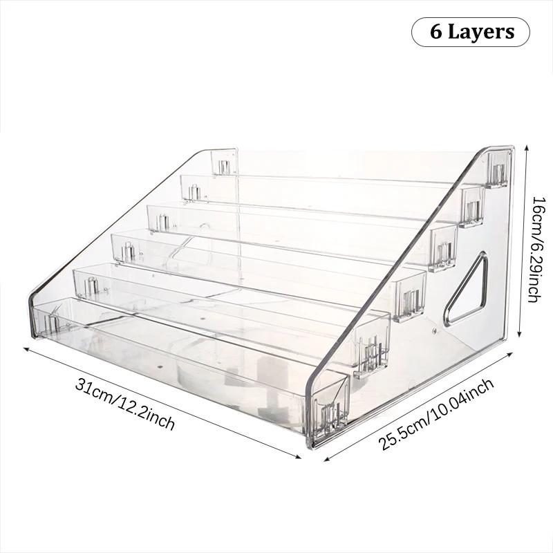 

3/4/5/6/7 слоев подставка для лака для ногтей прозрачная косметическая стойка держатель органайзер для бутылочек с эфирными маслами