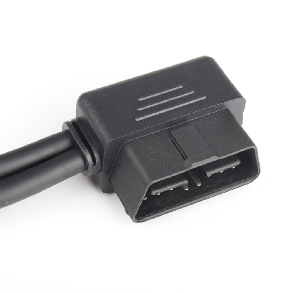 1 Male To 2 Female OBD2 Splitter 30 Cm/ 12 In Length Right Angle Splitter For Most Vehicle
