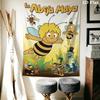 Bees and Maya Wall Tapestry Aesthetic Wall Hanging Printed Fabric Blanket Decorative Tapestries for Bedroom Living Room Home Decor