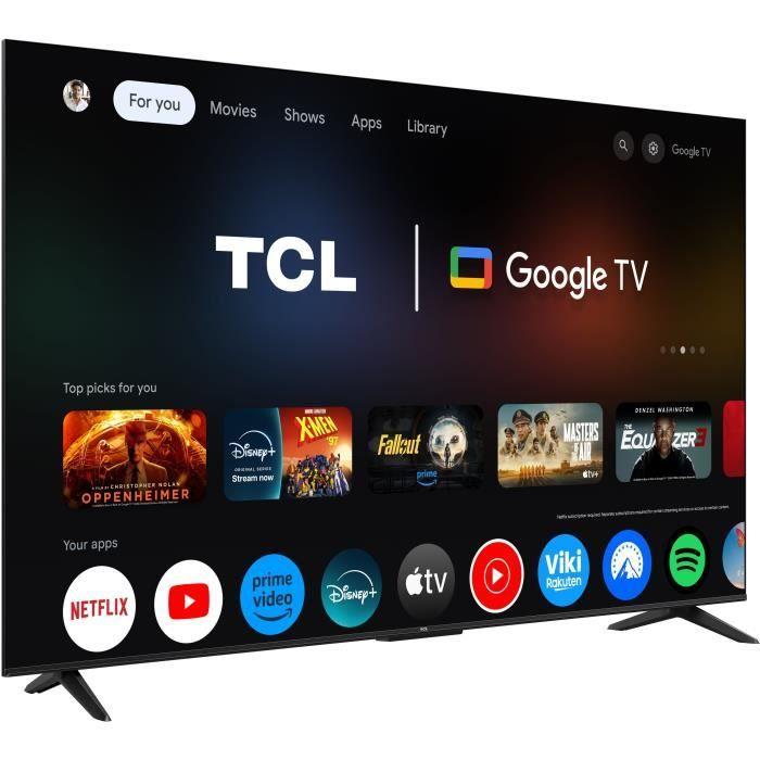 TCL 65P6K - TV LED 55" (165 cm) - 4K UHD 3840x2160 - HDR10+ - Google TV - 3xHDMI 2.1 - WiFi