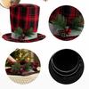 Classical Black or Red Christmas Tree Crowns Decoration Efficient Fabric Design Elevates Seasonal Celebration Style