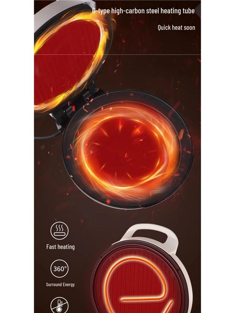 Electric Griddle: Multifunctional Double-Sided Heating Pancake Maker with Enlarged Deep Pan