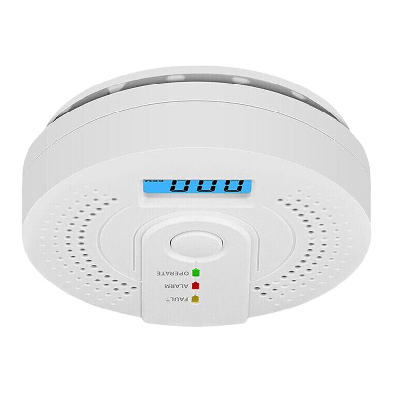 Independent CO Alarm Sensor Carbon Monoxide Alarm Detector High Sensitive Warning LED Display CO Alarm Battery Powered