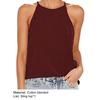Slim Women Vest Bright-colored Cotton Blend Casual Style Skin-friendly Summer Vest for Dating