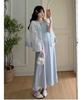 Elegantes Sommer-Umstandskleid 2026 im chinesischen Stil mit geprägtem Sonnenschutz