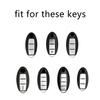 Genuine Leather Auto Key Fob Remote Cover Case Fit For Nissan Quest Elgrand Nv200 Evalia Serena Qashqai Juke X-Trail Note Almera Altima Auto