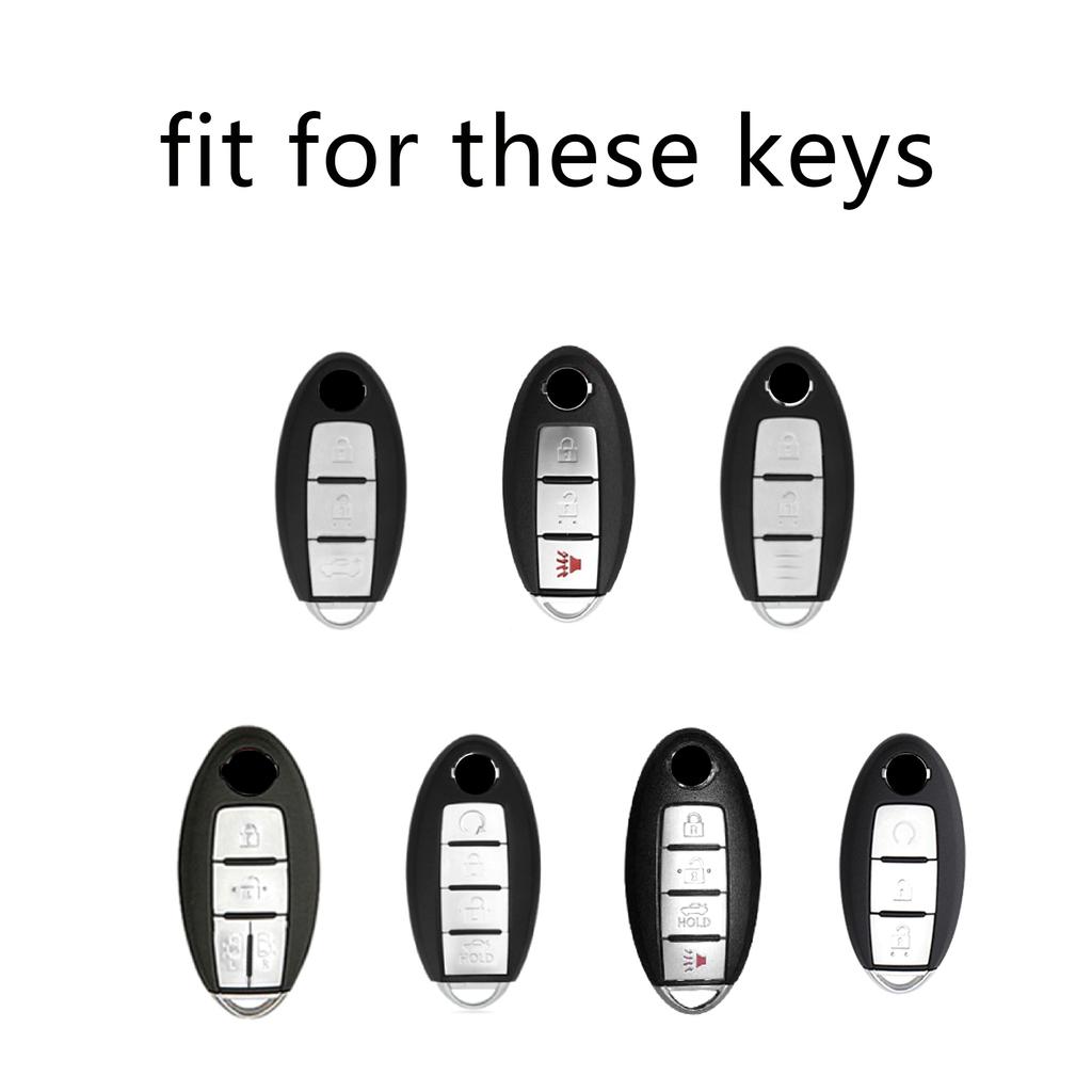 Genuine Leather Auto Key Fob Remote Cover Case Fit For Nissan Quest Elgrand Nv200 Evalia Serena Qashqai Juke X-Trail Note Almera Altima Auto