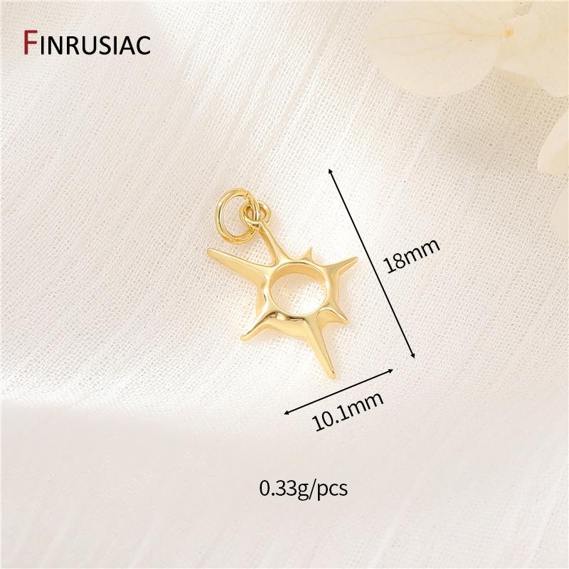 

14K Gold Plated Brass Zircon Cloud/Sun Charms For Women Pendant Jewelry Making Supplies DIY Necklace Bracelet Accessories 1 piece
