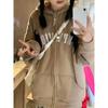 Women Gothic Embroidered Zip Up Hoodie Casual Loose Long Sleeve Sweatshirt Retro Couple Fashion Devil Hooded Autumn Winter