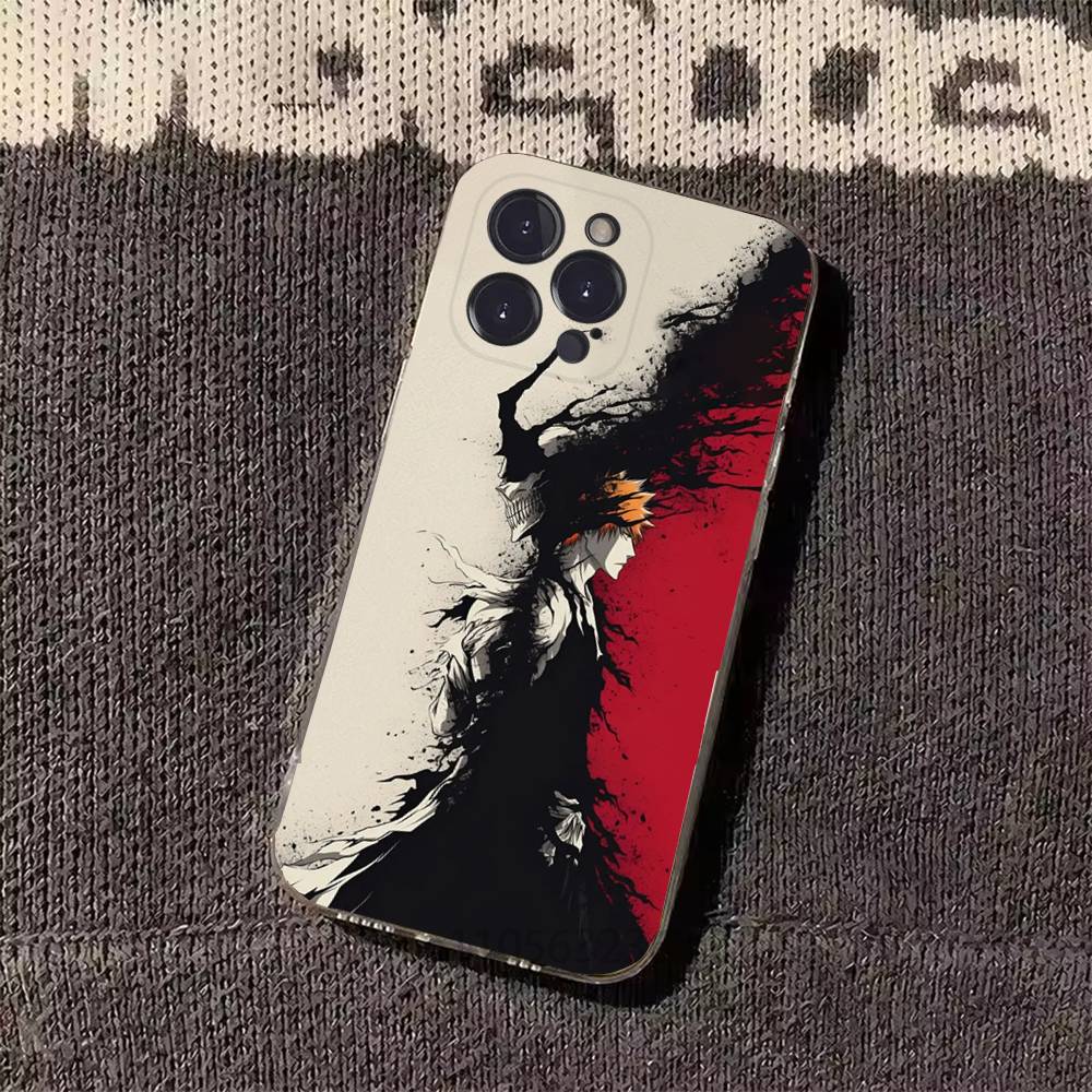 Kurosaki Ichigo B-Bleach Rukia Phone Cases For iPhone 17 16 15 14 13 12 11 Pro Max Plus Luxury Camera Protection Plastic