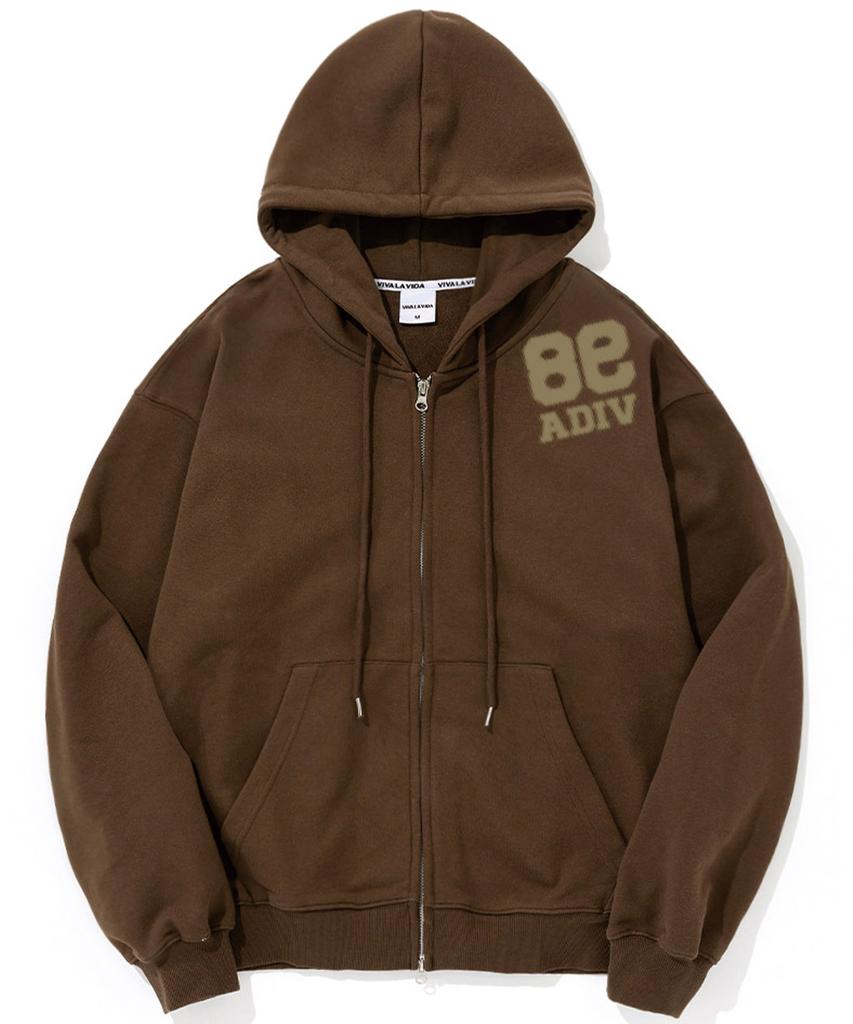 Viva La Vida [Fleece Line Option] Haze Heavy Terry Zip-Up Hoodie (Type B)