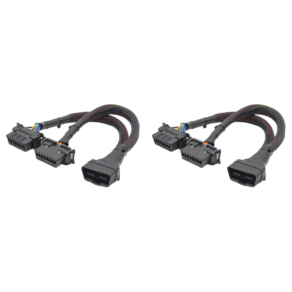 

Удлинительный кабель OBD2 16Pin OBD2 между мужчинами и женщинами, удлинительный кабель для локтя 12-24 В