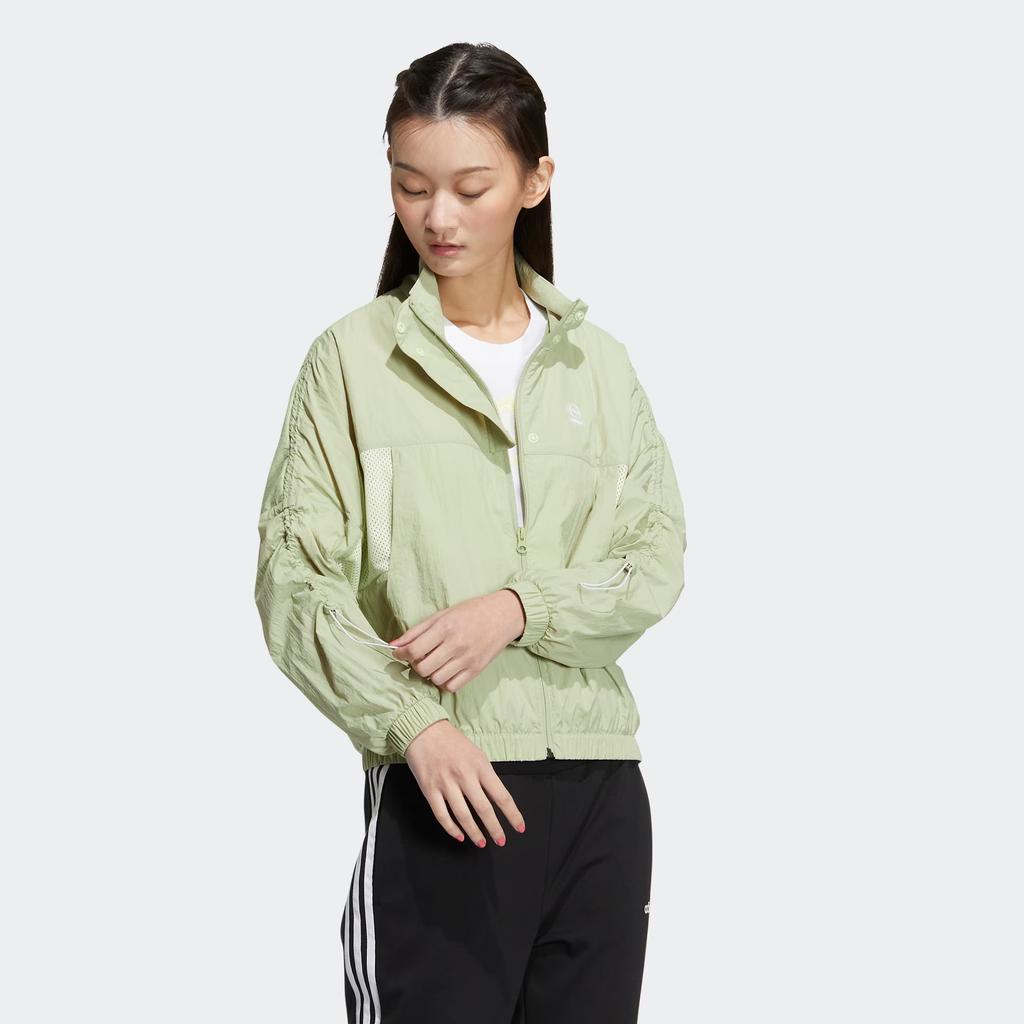 Adidas Neo Jackets Women's Green Stand Collar Moderate Other HS8843