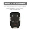 5 Buttons Silicone Car Key Case Skin Protector Cover for Chevrolet Tahoe Silverado Suburban GMC Terrain Acadia YUKON XL Sierra