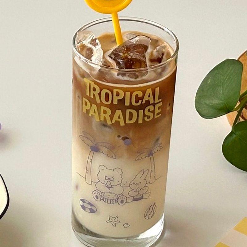 Elegant Table [Gift Set] Holly Moly Daily Glass Cup 3-Piece 2-Piece Gift Set Beer Mug Beverage Cute Cafe Cup