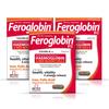 Feroglobin B12 Kapseln für Hämoglobin & Bildung roter Blutkörperchen | Eisen, Folsäure, B12, B6 & Zink | Kombipackung von 3 (30 Kapseln jeweils)