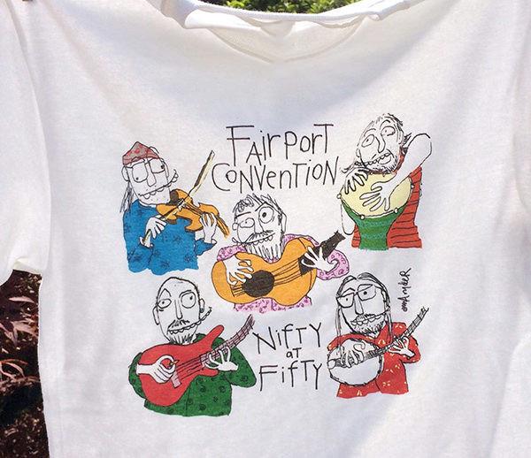 Vtg Fairport Convention Band Funny Cotton White All Size T Shirt TT219 Unisex T-Shirt XXL